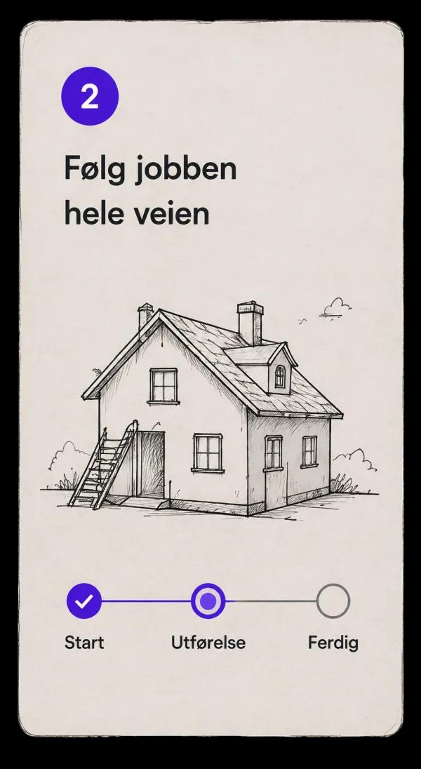 Steg 2 – Følg jobben hele veien